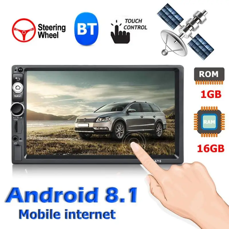 A715 7 inch Touch Screen Android 8.1 Car Stereo GPS Navigation FM MP5 Player Built-in FM Radio Frequency 87.5~108MHz
A715 7 inch Touch Screen Android 8.1 Car Stereo GPS Navigation FM MP5 Player Built-in FM Radio Frequency 87.5~108MHz