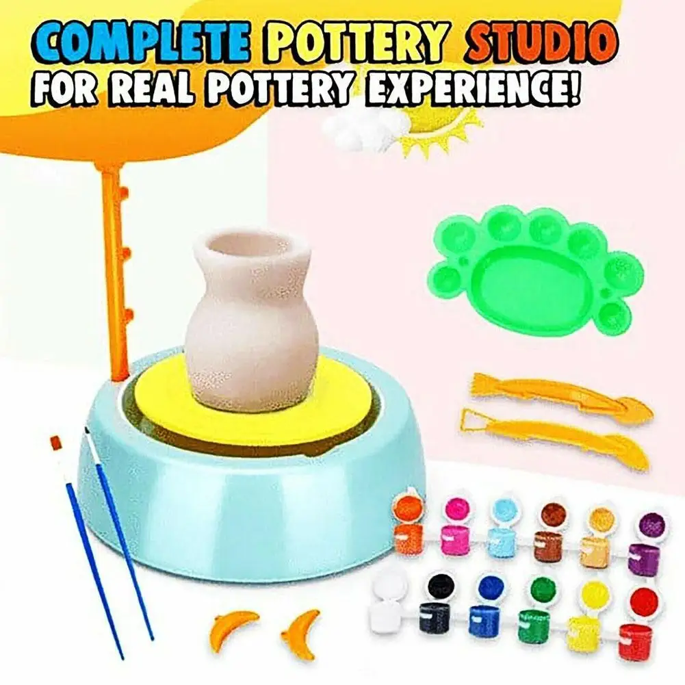 Diy Toy Pottery Workshop Handmade Pottery Ornaments Ceramic Toys Electric I1R2
Diy Toy Pottery Workshop Handmade Pottery Ornaments Ceramic Toys Electric I1R2