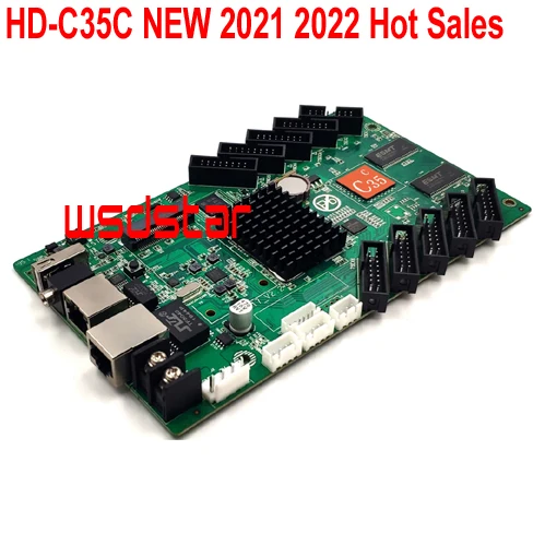 HUIDU HD-C35C 10 * HUB75E Поддержка 1/32 Lan + USB асинхронная полноцветная P2 P3 P4 P5 P6 P7.62