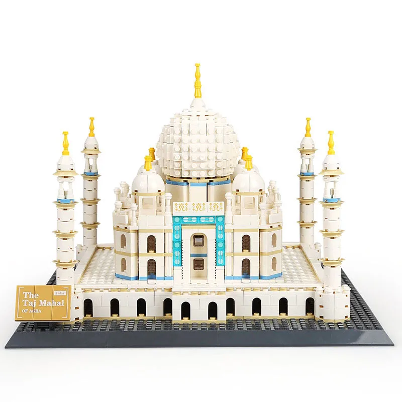The world famous building Agra Taj Mahal assembly model small particle building blocks children's puzzle toy gift
The world famous building Agra Taj Mahal assembly model small particle building blocks children's puzzle toy gift