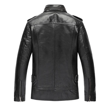 Genuine Leather Jackets for Men Top Quality Cow Leather Jacket Spring Autumn Plus Size 5XL Jaqueta Couro 19-818 MF601
Genuine Leather Jackets for Men Top Quality Cow Leather Jacket Spring Autumn Plus Size 5XL Jaqueta Couro 19-818 MF601