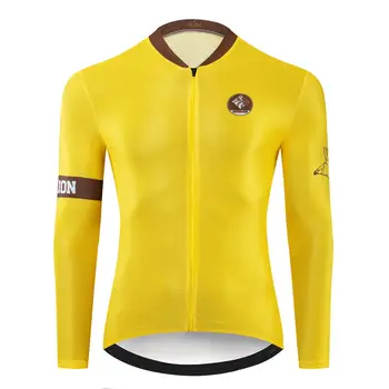 Geeklion Yellow Long Sleeves Aero Ciclismo Ropa Jersey Bike Team Pro Cycling Maillot 
Geeklion Yellow Long Sleeves Aero Ciclismo Ropa Jersey Bike Team Pro Cycling Maillot