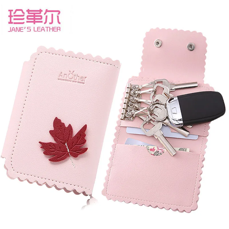 2019 Fashion Simple Leaf Design Key Holder Wallet Women Key Organizer Wallet Multi Function Case Housekeeper Holders 6 Keys Ring
2019 Fashion Simple Leaf Design Key Holder Wallet Women Key Organizer Wallet Multi Function Case Housekeeper Holders 6 Keys Ring
