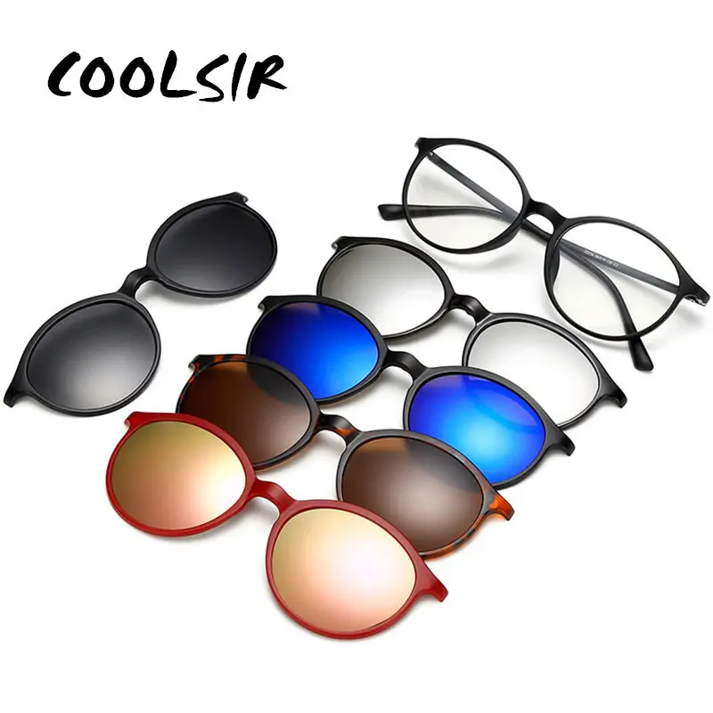 COOLSIR Magnet Sunglasses Clip Magnetic with bag Clip on Sunglasses Men Polarized Clips Custom Prescription Myopia Night Vision
COOLSIR Magnet Sunglasses Clip Magnetic with bag Clip on Sunglasses Men Polarized Clips Custom Prescription Myopia Night Vision