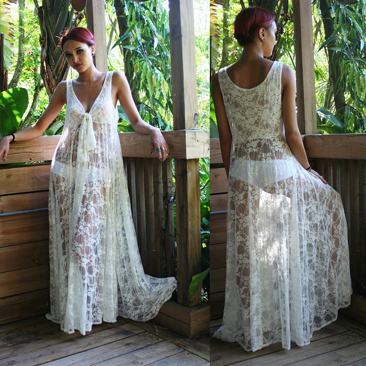 Summer Beach Wedding Dress Sleeveless Boho V Neck Open Back Bridal Dresses 2019 Simple Lace Wedding Gown Vestidos de novia
Summer Beach Wedding Dress Sleeveless Boho V Neck Open Back Bridal Dresses 2019 Simple Lace Wedding Gown Vestidos de novia