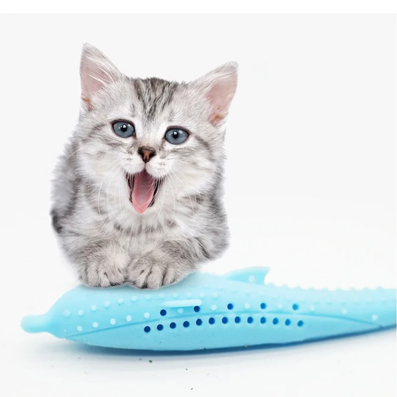 Soft Silicone Mint Fish Cat Toy Catnip Pet Toy Clean Teeth Toothbrush Chew Cats Toys
Soft Silicone Mint Fish Cat Toy Catnip Pet Toy Clean Teeth Toothbrush Chew Cats Toys