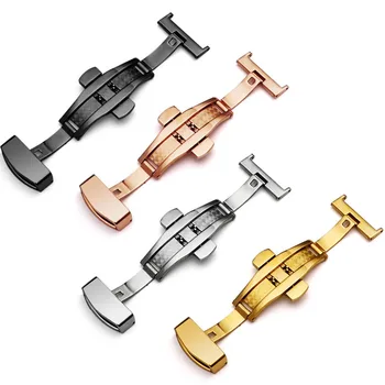 Stainless Steel Butterfly Watch Buckle Double Push Button Fold Deployment Clasp For Watch Strap 10mm 12mm 14mm 16mm 18mm 20mm 22
Stainless Steel Butterfly Watch Buckle Double Push Button Fold Deployment Clasp For Watch Strap 10mm 12mm 14mm 16mm 18mm 20mm 22
