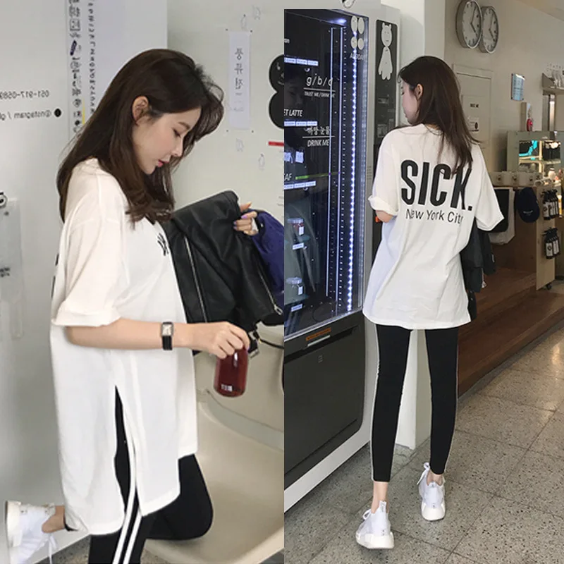 Sports WOMEN'S Suit 2019 Spring And Summer New Style Loose-Fit Half-sleeve Shirt + Leggings Two-Piece Set Slimming Casual Wear
Sports WOMEN'S Suit 2019 Spring And Summer New Style Loose-Fit Half-sleeve Shirt + Leggings Two-Piece Set Slimming Casual Wear