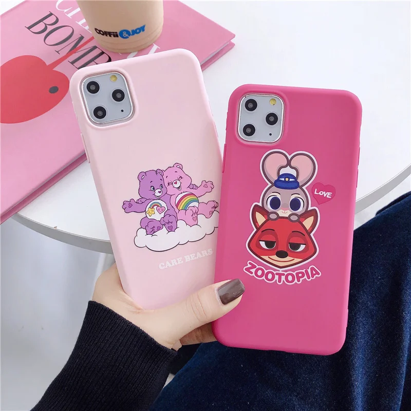 Crazy animal city Zootopia fox candy case for iphone 11 Pro 7Plus x xr xs Max 7 8 6 s Plus care bears color pink back cover cute
Crazy animal city Zootopia fox candy case for iphone 11 Pro 7Plus x xr xs Max 7 8 6 s Plus care bears color pink back cover cute