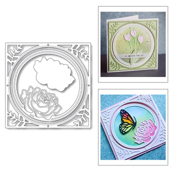 2020 New Square Frame Round Shape Background Embossing Peony Layered Metal Cutting Dies For Scrapbooking Greeting Card Making
2020 New Square Frame Round Shape Background Embossing Peony Layered Metal Cutting Dies For Scrapbooking Greeting Card Making