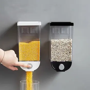 Cereal Dispenser Container Wall Mounted Cereal Dispenser Tank 1500ML Grain Dry Food Container Kitchen Storage Box DIN889
Cereal Dispenser Container Wall Mounted Cereal Dispenser Tank 1500ML Grain Dry Food Container Kitchen Storage Box DIN889