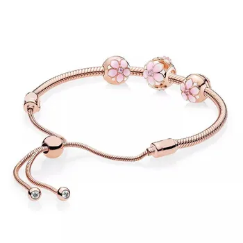 2020 New 925 Sterling Silver Rose Gold Openwork Magnolia Bloom With Crystal Beads Bracelet
2020 New 925 Sterling Silver Rose Gold Openwork Magnolia Bloom With Crystal Beads Bracelet