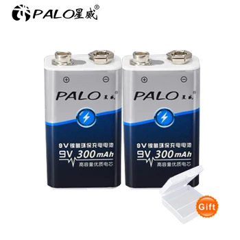 2pcs 9V 6F22 300mAh ni-mh Rechargeable Battery 9 volt nimh ni mh Rechargeable batteries for Digital camera Remote control toy
2pcs 9V 6F22 300mAh ni-mh Rechargeable Battery 9 volt nimh ni mh Rechargeable batteries for Digital camera Remote control toy