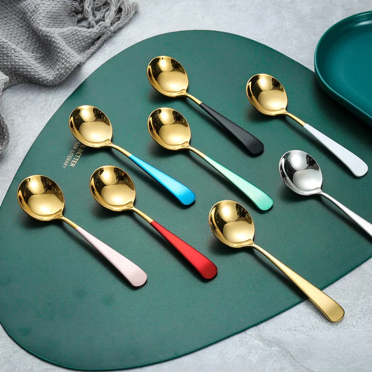 Tablewellware Gold Spoons 8 Colors Stainless Steel Coffee Spoon 2 Pcs/set Colorfull Tea Spoons Set 2020 New Dropshipping
Tablewellware Gold Spoons 8 Colors Stainless Steel Coffee Spoon 2 Pcs/set Colorfull Tea Spoons Set 2020 New Dropshipping