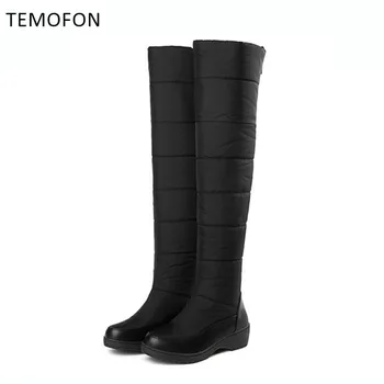 Women Winter Boots Long Boots Women Platform Snow Shoes Waterproof Women Fashion Black Warm Shoes Round Toed Botas Mujer HVT448 
Women Winter Boots Long Boots Women Platform Snow Shoes Waterproof Women Fashion Black Warm Shoes Round Toed Botas Mujer HVT448