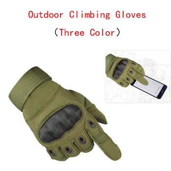 Outdoor sports full finger gloves climbing three finger touch screen gloves riding gloves tactical military protective gloves 
Outdoor sports full finger gloves climbing three finger touch screen gloves riding gloves tactical military protective gloves