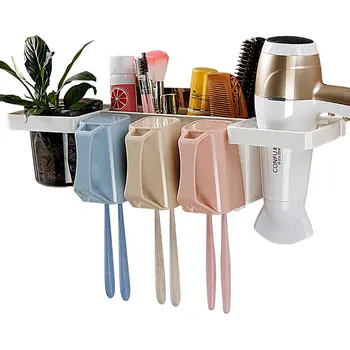 Mounted Washing And Assembling Rack Blower Rack Multifunctional Bathroom Creative Toothbrush Rack Wall
Mounted Washing And Assembling Rack Blower Rack Multifunctional Bathroom Creative Toothbrush Rack Wall