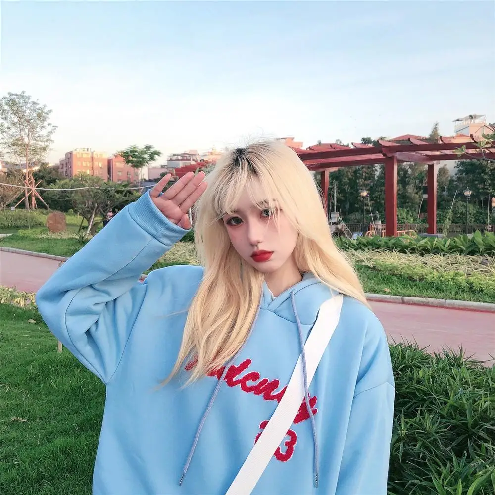Sweatshirt Women 2021 New Spring And Autumn Plus Size Candy Color Lazy Letter Pattern Women'S Hoodie Harajuku Jacket
Sweatshirt Women 2021 New Spring And Autumn Plus Size Candy Color Lazy Letter Pattern Women'S Hoodie Harajuku Jacket