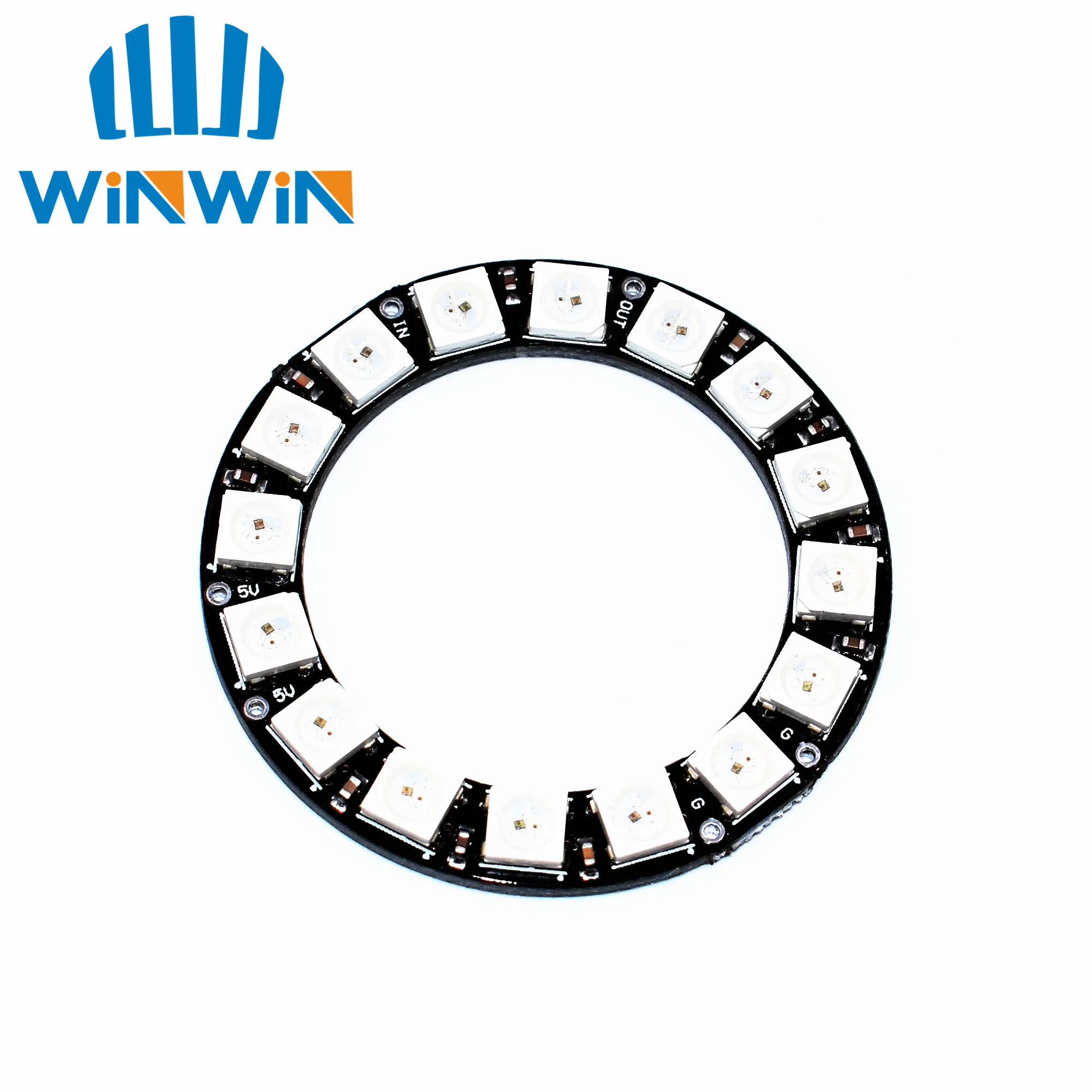 D52 CJMCU 16 бит WS2812 5050 RGB светодиодный полноцветный встроенный прожектор круглая