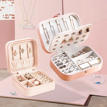 Fashion Jewelry Organizers Bathroom Cosmetics Display Storage Box Girl Travel Earrings Ring Necklace Collection Product Supplies
Fashion Jewelry Organizers Bathroom Cosmetics Display Storage Box Girl Travel Earrings Ring Necklace Collection Product Supplies