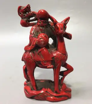 Imitation Red coral Longevity Buddha Ride deer crafts statue
Imitation Red coral Longevity Buddha Ride deer crafts statue