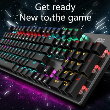 104 Keys Gaming Mechanical RGB Backlight Metal Wired Keyboard Anti Ghosting Computer Accessories Suspension Keycaps For Desktop
104 Keys Gaming Mechanical RGB Backlight Metal Wired Keyboard Anti Ghosting Computer Accessories Suspension Keycaps For Desktop