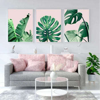 Tropical Leaf Posters and Prints Monstera Banana Palm Leaf Canvas Painting Botanical Green Leaves Pictures Home Wall Art Decor
Tropical Leaf Posters and Prints Monstera Banana Palm Leaf Canvas Painting Botanical Green Leaves Pictures Home Wall Art Decor