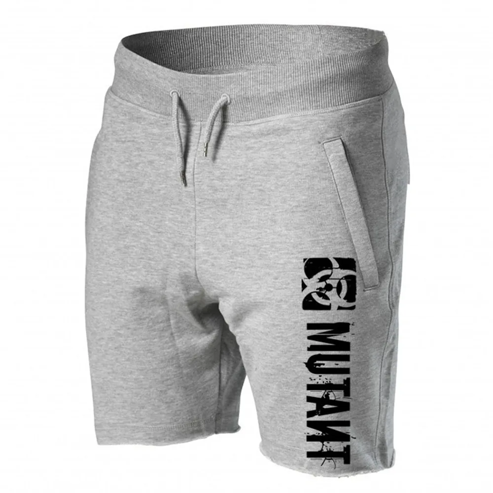 

Summer Stylish Print Short Pants Bottoms Cotton Casual Shorts Men Gym Fitness Bodybuilding Bermuda Male Running Sport Clothing