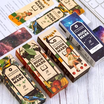 28 Retro Art Boxed Bookmarks Girl Sky Fruit Tree and Bird Book Paper Message Card Office Supplies Stationery Bookmarks for Book
28 Retro Art Boxed Bookmarks Girl Sky Fruit Tree and Bird Book Paper Message Card Office Supplies Stationery Bookmarks for Book