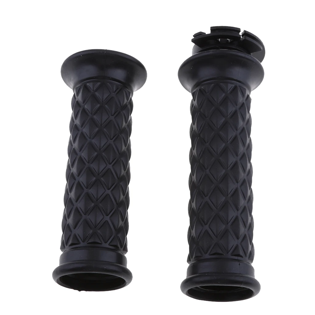 2pcs Rubber 7/8 inch 22mm Handlebar Hand Grips Handgrip Bar End Universal for Cafe Racer Motorbikes, Black 2pcs Rubber 7/8 inch 22mm Handlebar Hand Grips Handgrip Bar End Universal for Cafe Racer Motorbikes, Black