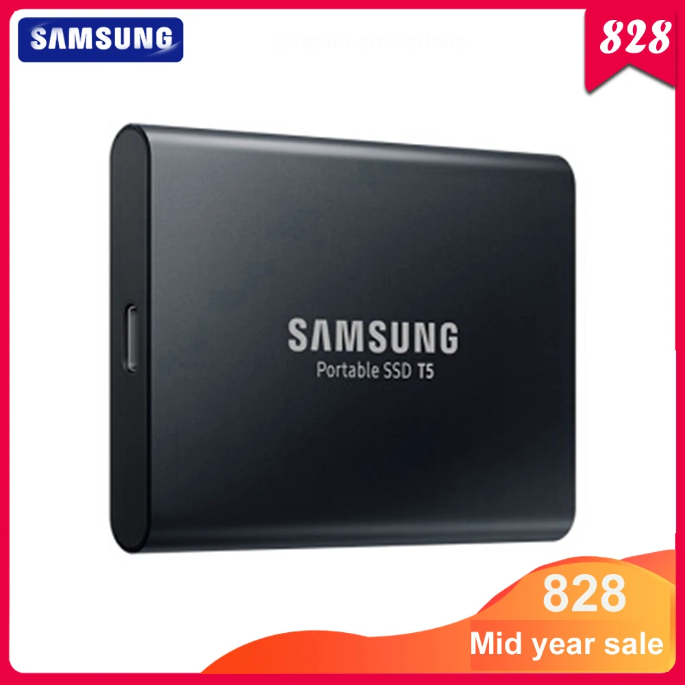 100% Original Samsung T5 portable SSD 1TB USB3.1 External Solid State Drives USB 3.1 Gen2 and backward compatible for PC
100% Original Samsung T5 portable SSD 1TB USB3.1 External Solid State Drives USB 3.1 Gen2 and backward compatible for PC