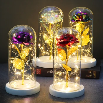 Personalized Rose led lamps Beauty and the Beast red rose in a glass dome on a wooden Base Valentine's gifts
Personalized Rose led lamps Beauty and the Beast red rose in a glass dome on a wooden Base Valentine's gifts