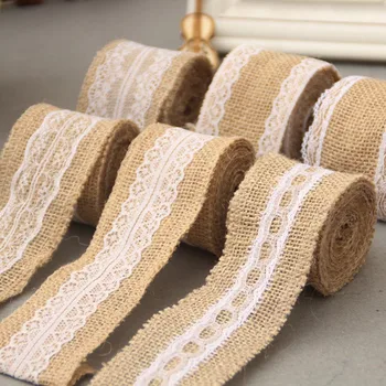 5 Rolls Rural Linen Ribbon Jute Burlap Roll Linen Fabric Lace Edge Linen Roll Crafts DIY Wedding Gift Decoration
5 Rolls Rural Linen Ribbon Jute Burlap Roll Linen Fabric Lace Edge Linen Roll Crafts DIY Wedding Gift Decoration