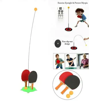 Portable Table Tennis Trainer Soft Shaft Training Machine Elastic Ping Pong Practice Training Exercise Toy for Kid Adult
Portable Table Tennis Trainer Soft Shaft Training Machine Elastic Ping Pong Practice Training Exercise Toy for Kid Adult