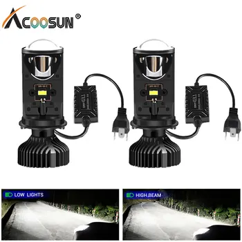 2PCS/Set H4 9003 Hi/Lo Beam LED Mini Projector Lens Car Styling Headlight Bulbs Automobile Lamp 6000K 10000LM Focused Car Lights
2PCS/Set H4 9003 Hi/Lo Beam LED Mini Projector Lens Car Styling Headlight Bulbs Automobile Lamp 6000K 10000LM Focused Car Lights