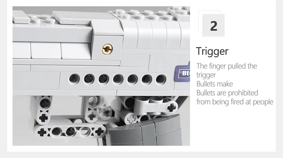 Hipac 412PCs Building Blocks Machine Gun Pistol Desert Eagle CS Go UZI Gun Model Blocks Building Technic Toys for Children Kids