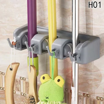 4/3 Position Wall Mounted Mop Holder Brush Hanger Storage Plastic Brush Broom Hanger Storage Rack Kitchen Organizer 
4/3 Position Wall Mounted Mop Holder Brush Hanger Storage Plastic Brush Broom Hanger Storage Rack Kitchen Organizer