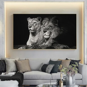Lion Animal Canvas Painting Modern Black Write Style Posters and Prints Cuadros Wall Art Picture for Living Room Home Decoration
Lion Animal Canvas Painting Modern Black Write Style Posters and Prints Cuadros Wall Art Picture for Living Room Home Decoration