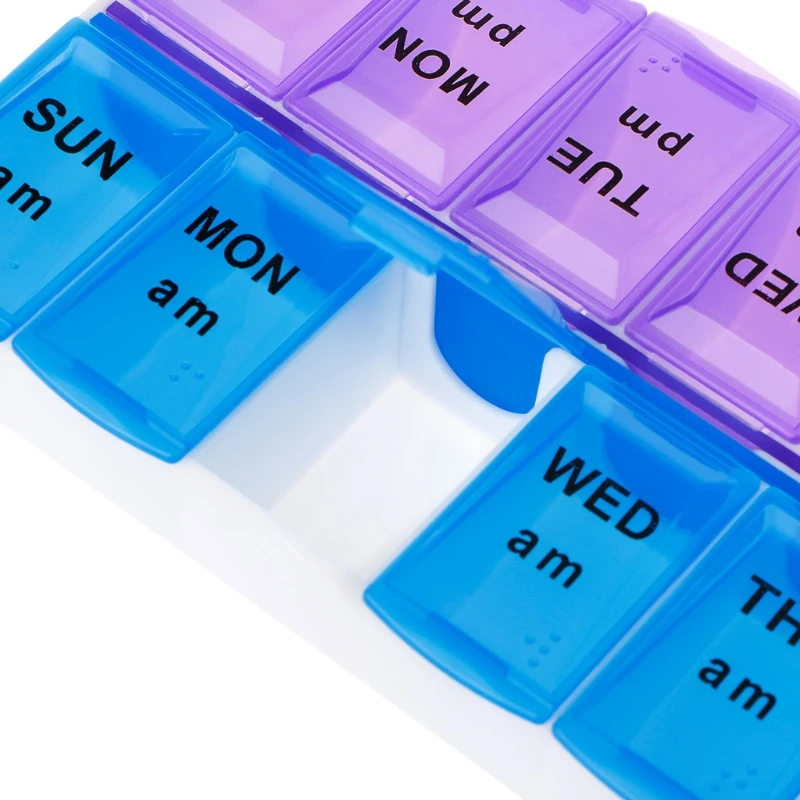 Weekly Pill Organizer Box With Snap Lids 7 Day Medication For Morning And Night
Weekly Pill Organizer Box With Snap Lids 7 Day Medication For Morning And Night