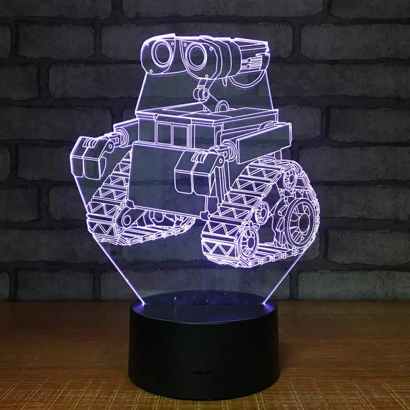 Bomb Dismantling Robot 3D 7 Color Lamp Visual Led Night Lights For Kids Touch Usb Table Lampara Lampe
Bomb Dismantling Robot 3D 7 Color Lamp Visual Led Night Lights For Kids Touch Usb Table Lampara Lampe