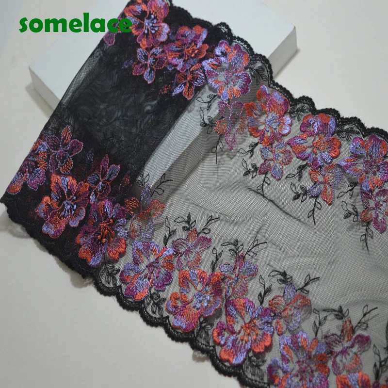 1Y 23Cm Black Gauze Mirror Rose Color Floral Embroidery Lace Trim with Design for Wedding Bridal and Garment Decoratio
1Y 23Cm Black Gauze Mirror Rose Color Floral Embroidery Lace Trim with Design for Wedding Bridal and Garment Decoratio