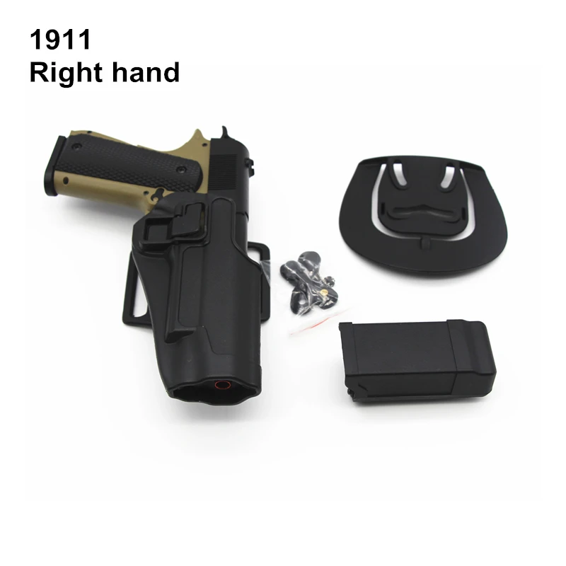 Airsoft Tactical Holster for CQC Left Hand Waist Gun Holster fits Colt 1911 with Belt Paddle Loop
Airsoft Tactical Holster for CQC Left Hand Waist Gun Holster fits Colt 1911 with Belt Paddle Loop