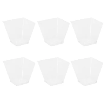150 pcs Disposable Clear Hard Plastic Trapezoidal Containers Pudding Cup for Restaurant Home 
150 pcs Disposable Clear Hard Plastic Trapezoidal Containers Pudding Cup for Restaurant Home