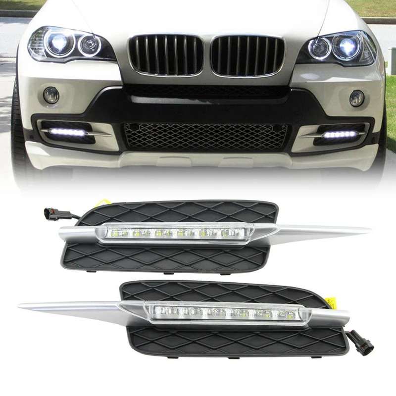 For Bmw E70 X5 Led Drl Daytime Running Light Front Bumper Driving Fog Lamp 07-10
For Bmw E70 X5 Led Drl Daytime Running Light Front Bumper Driving Fog Lamp 07-10