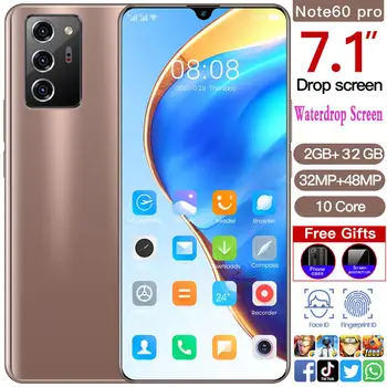 Global Version Note 60 pro Smartphones 10 Core Android 5600mAh Cell Phones 32GB 7.1 inch Dual Sim Cards 3 Cameras Cell Phones
Global Version Note 60 pro Smartphones 10 Core Android 5600mAh Cell Phones 32GB 7.1 inch Dual Sim Cards 3 Cameras Cell Phones