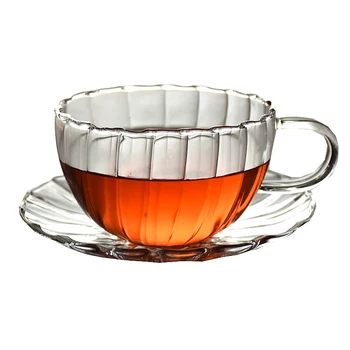 European Glass Coffee Cup And Saucer Set Creative Breakfast Vintage Coffee Cups Afternoon Drinking Copo Kitchen Supplies BC60BD
European Glass Coffee Cup And Saucer Set Creative Breakfast Vintage Coffee Cups Afternoon Drinking Copo Kitchen Supplies BC60BD