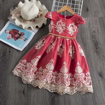 2020 Summer Children's Dress Embroidered Performance Clothing Red Cute Lace Princess Dress For Party 3-8y Kids
2020 Summer Children's Dress Embroidered Performance Clothing Red Cute Lace Princess Dress For Party 3-8y Kids