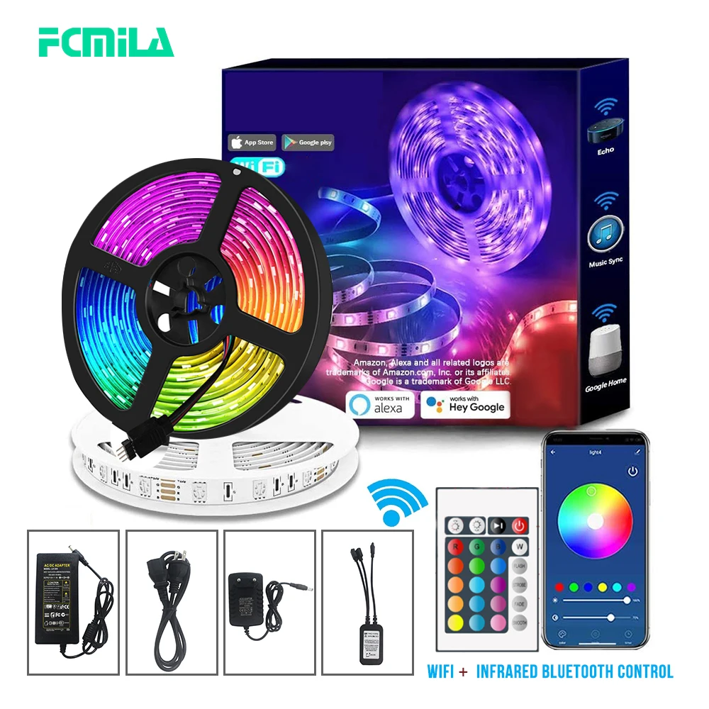 LED Strip Light RGB 5050 2835 LED Light Strip Waterproof 12v 5M 10M 15M RGB Tape with RGB Controller Flexible Ribbon Ambilight
LED Strip Light RGB 5050 2835 LED Light Strip Waterproof 12v 5M 10M 15M RGB Tape with RGB Controller Flexible Ribbon Ambilight