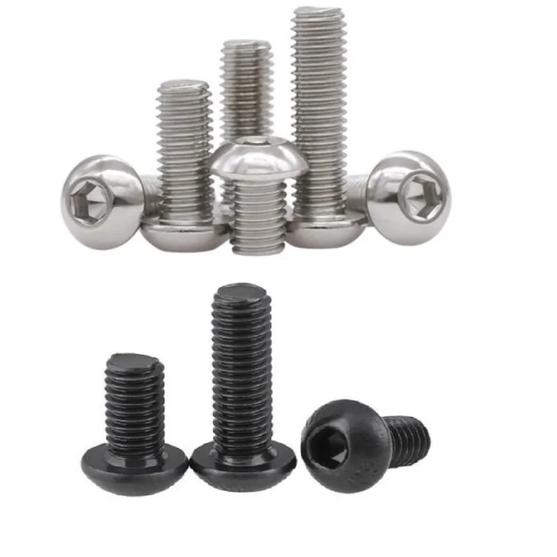 5-50PCS Allen Key button Head screw iso7380 M2 M2.5 M3 M4 M5 M6 M8 Stainless steel 304 or 10.9 black hex hexagon socket screw
5-50PCS Allen Key button Head screw iso7380 M2 M2.5 M3 M4 M5 M6 M8 Stainless steel 304 or 10.9 black hex hexagon socket screw