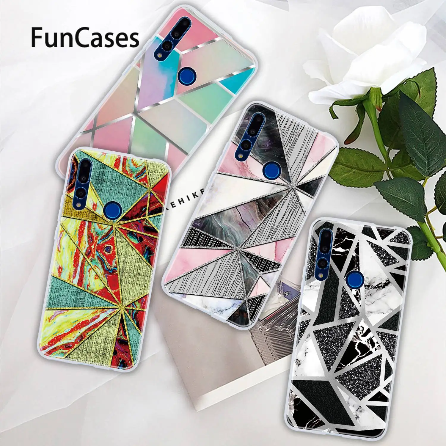 Чехол книжка для телефона huawei P Smart Z мягкий силиконовый чехол funda Y9 Prime 2019 Enjoy 10 Plus